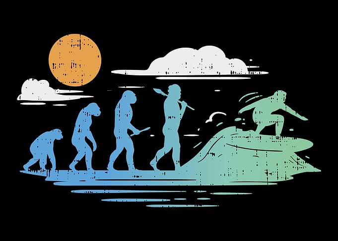 Surfing Evolution Beach