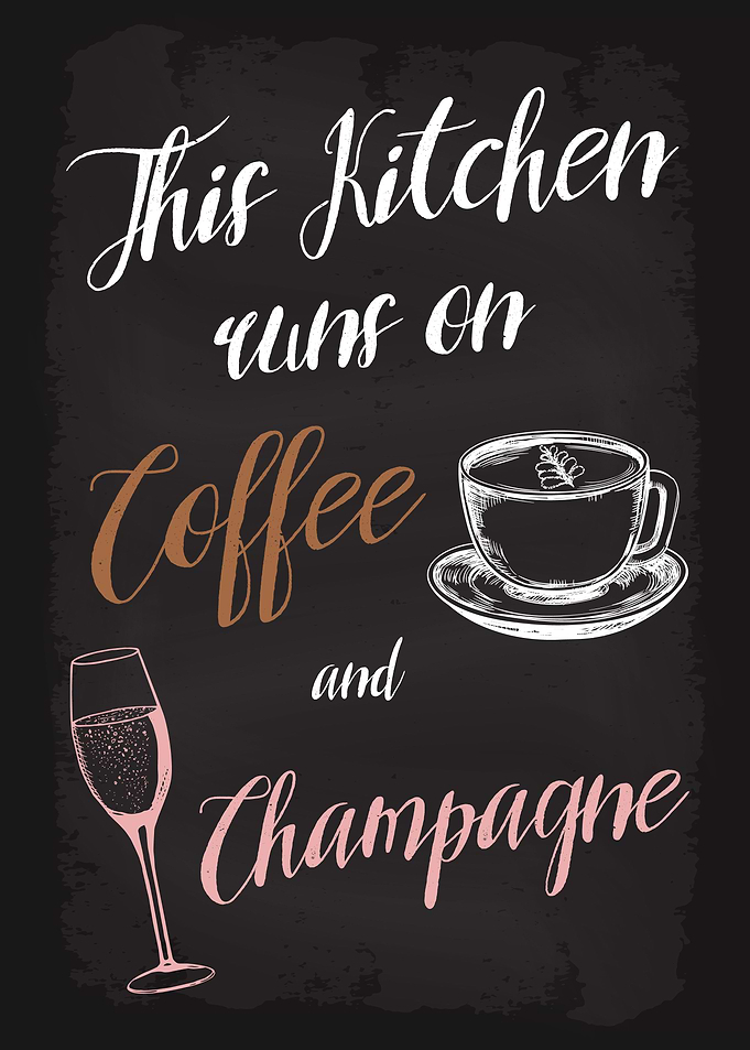 Kitchen Coffee Champagne