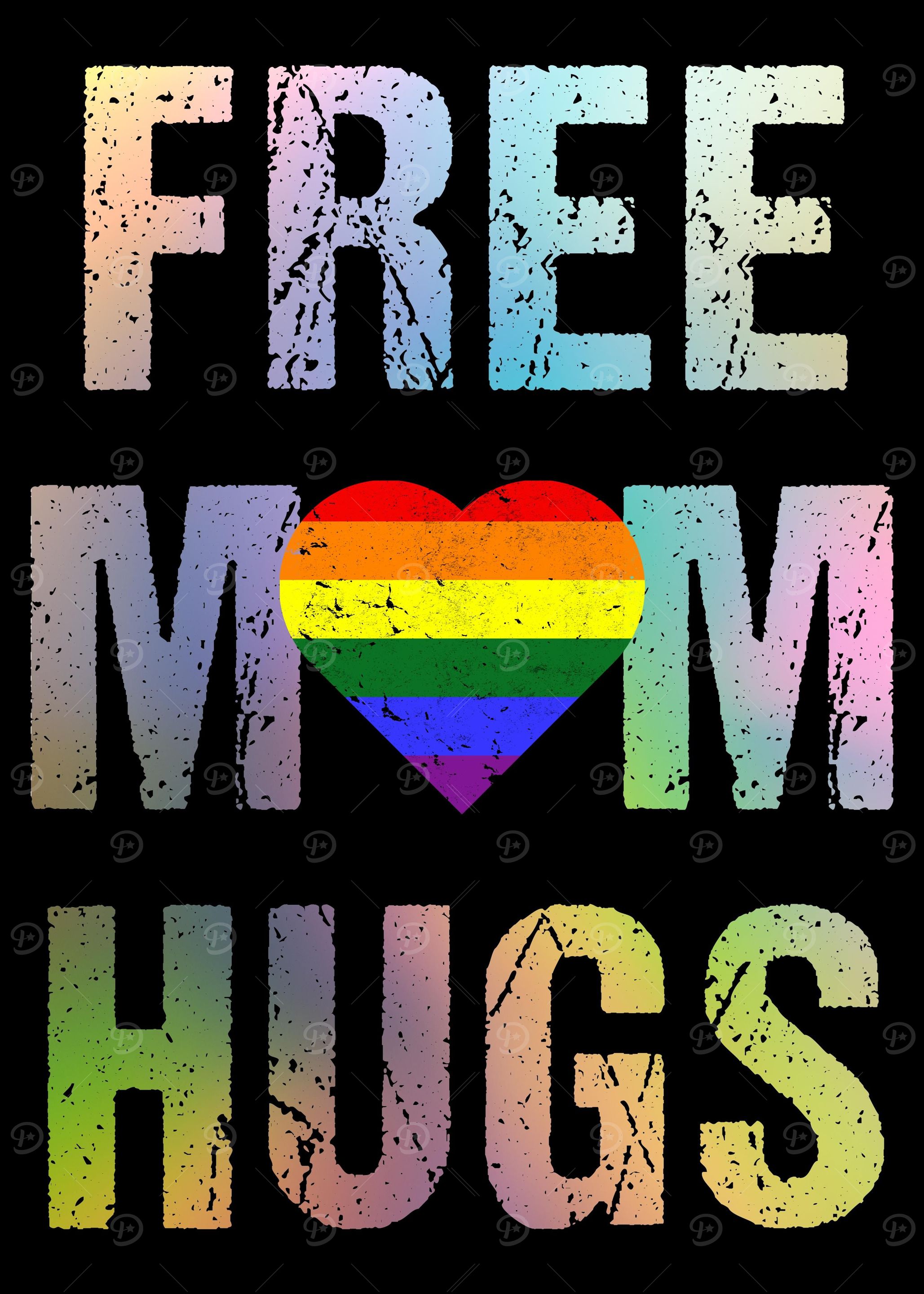 Free Mom Hugs LGBT Gay Pr