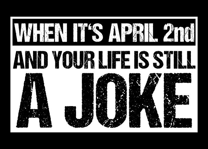 Schwarzer Humor Spruch