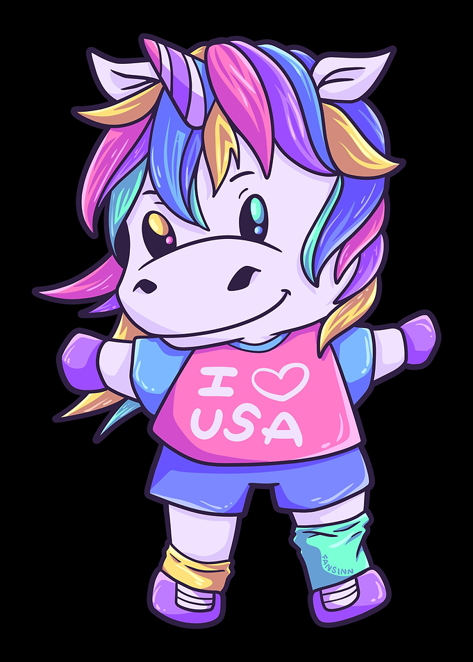 Unicorn Love USA Horse Uni