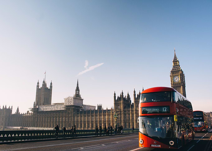 London Bus In The City