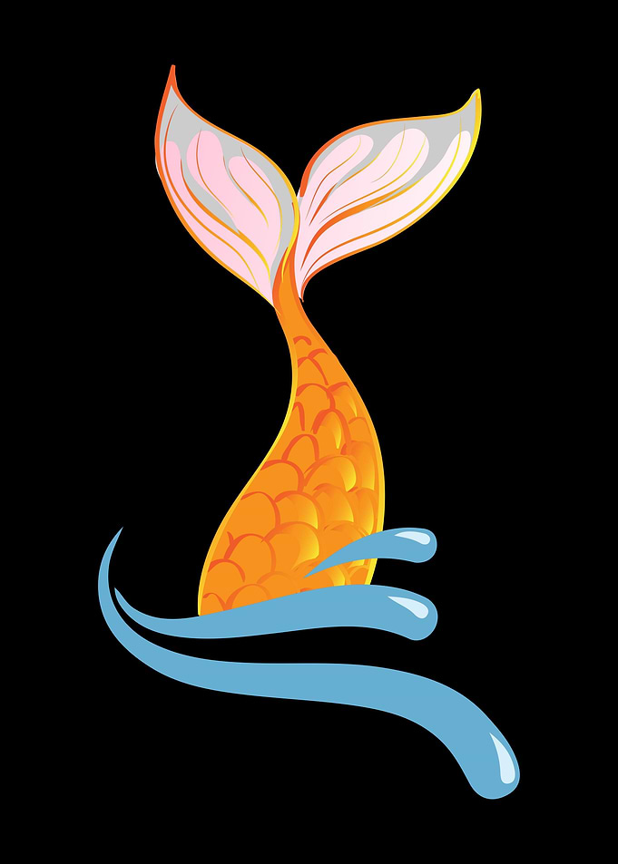 Mermaid Fin Mermaids Sea