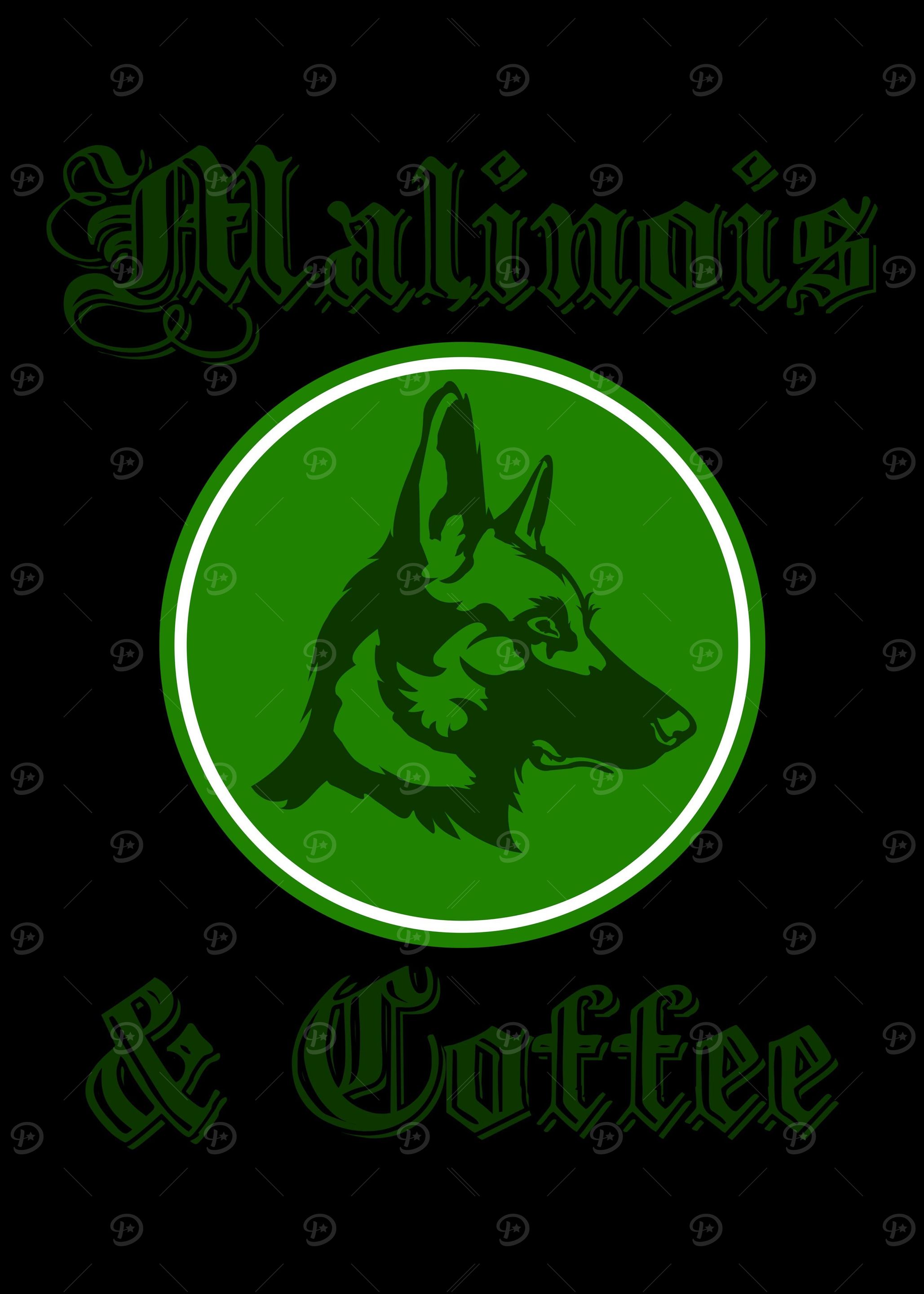 Malinois Coffee Graphic