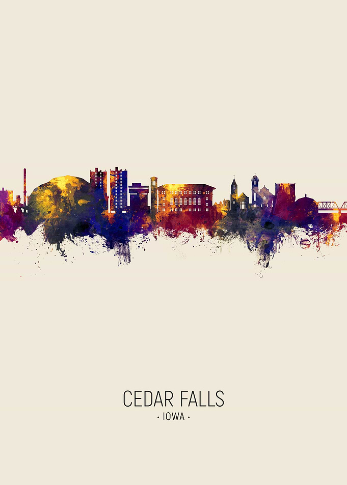 Cedar Falls Skyline Iowa