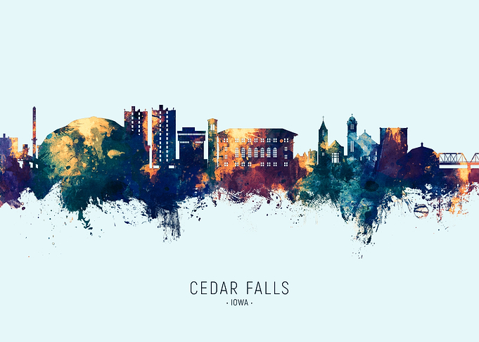 Cedar Falls Skyline Iowa