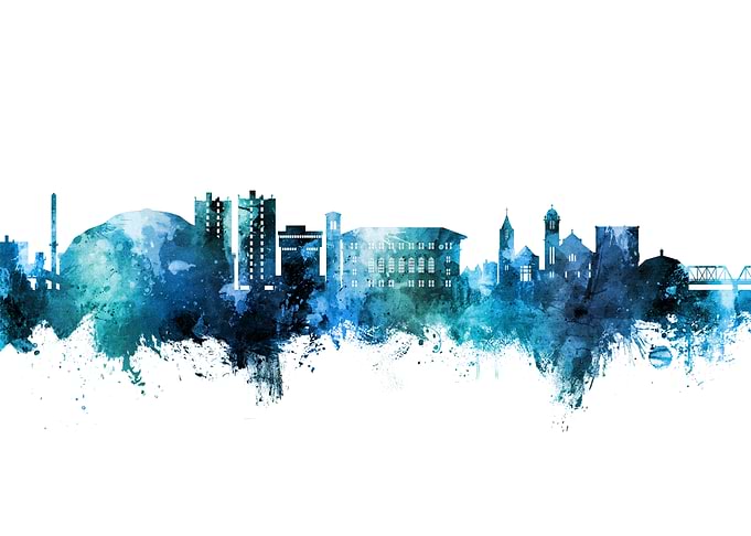 Cedar Falls Skyline Iowa