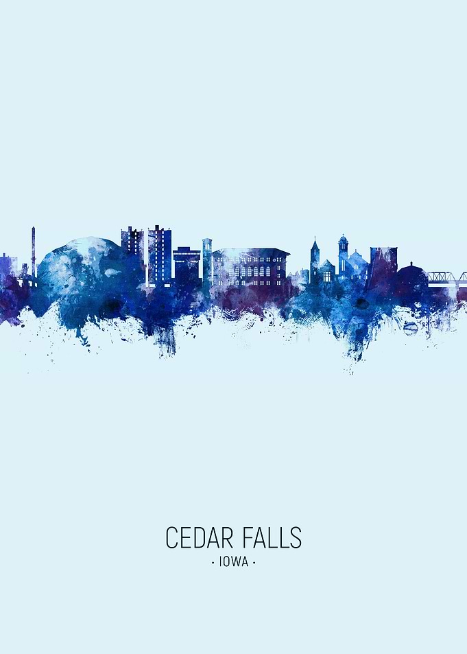 Cedar Falls Skyline Iowa