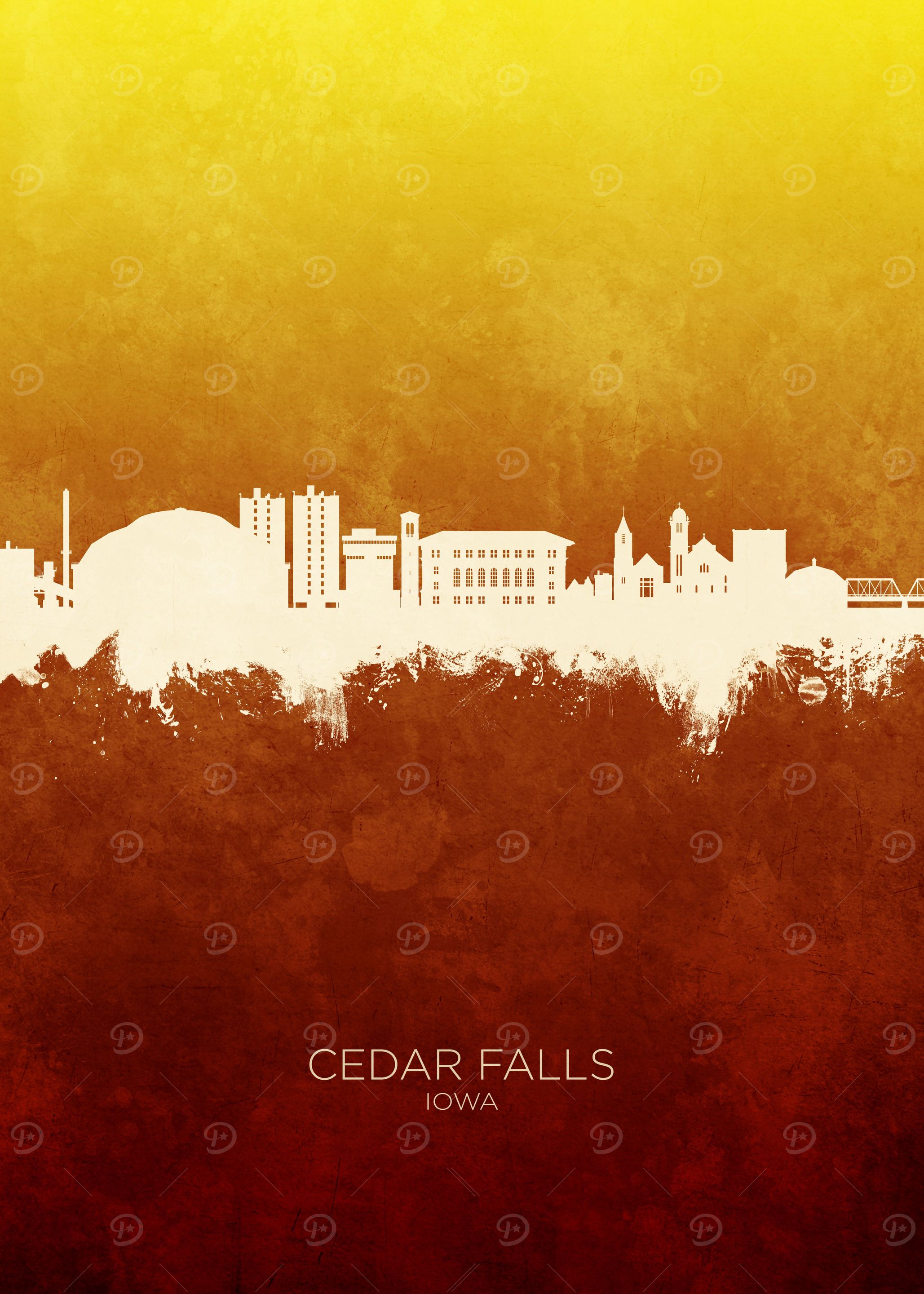 Cedar Falls Skyline Iowa
