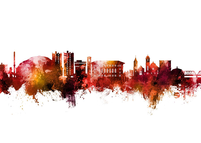 Cedar Falls Skyline Iowa