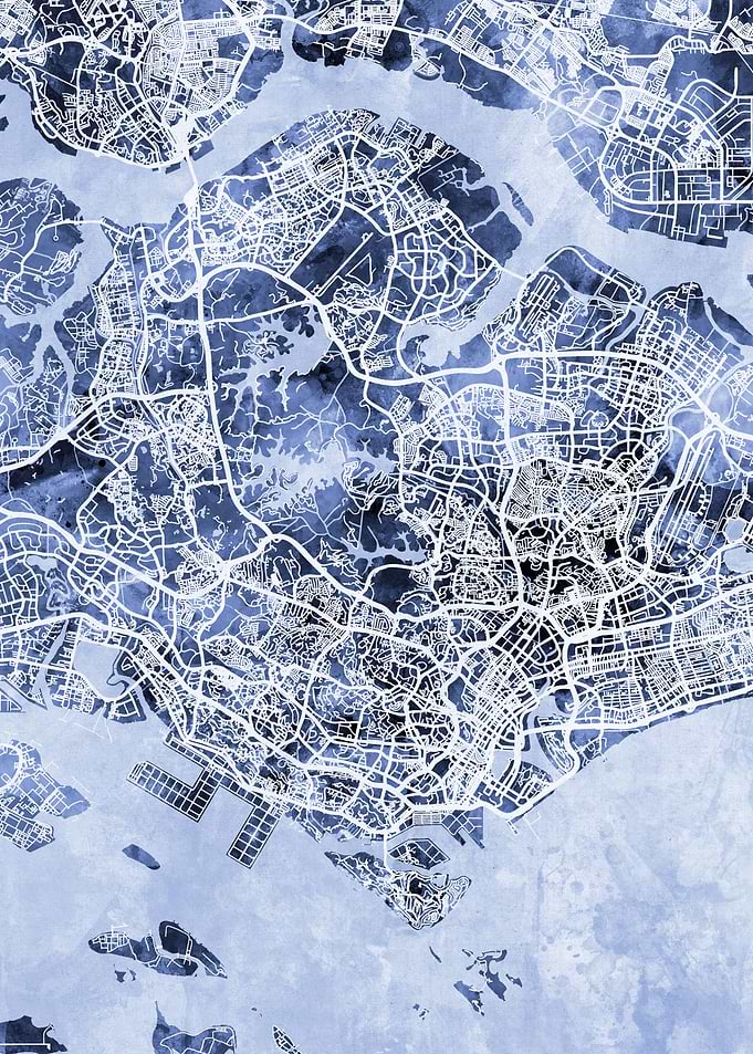 Singapore Singapore Map
