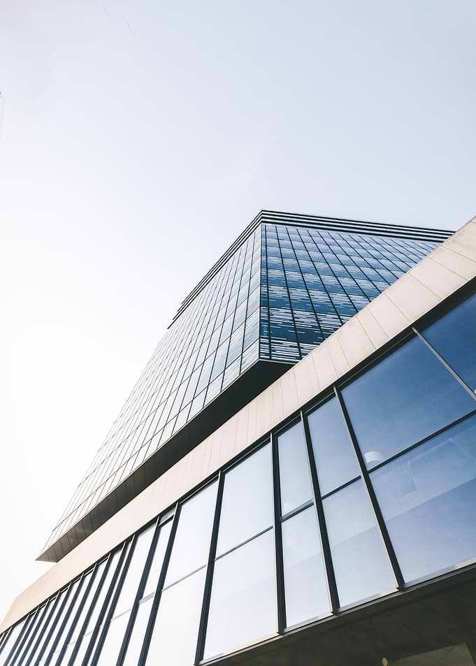 Glass building