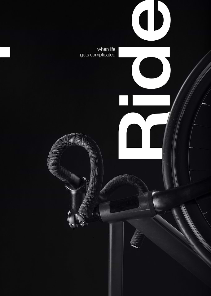Ride Typographic Print