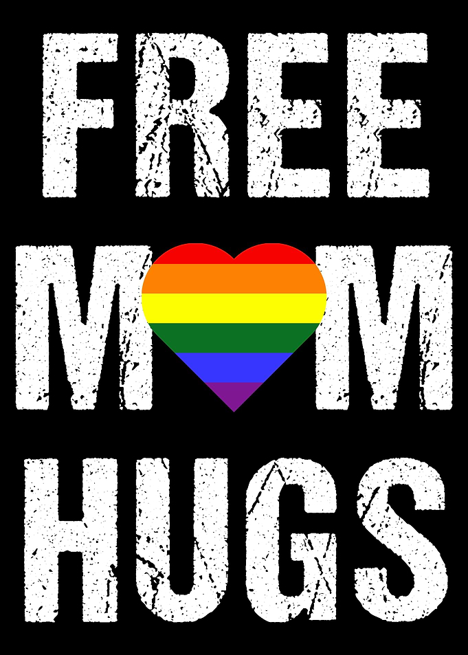 Free Mom Hugs LGBT Gay Pr
