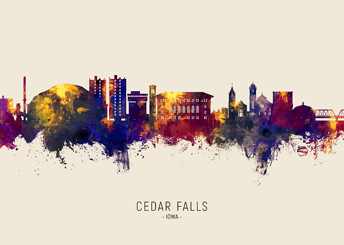 Cedar Falls Skyline Iowa