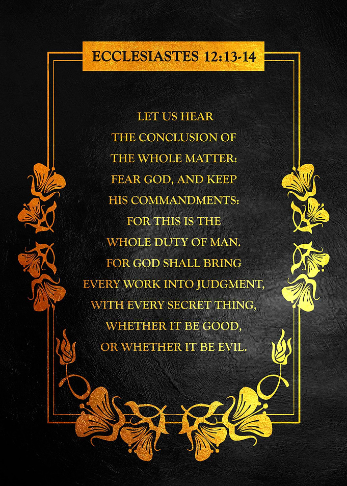 Ecclesiastes 12 13 14