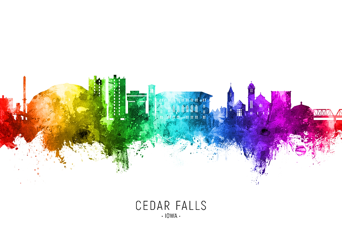 Cedar Falls Skyline Iowa