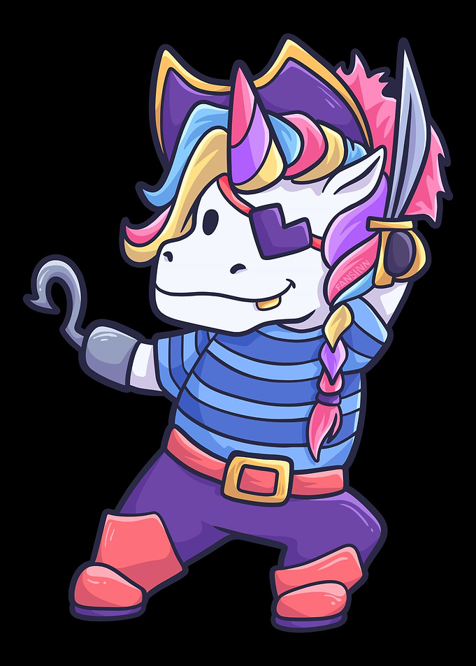 Pirate Unicorn Unicorn Chi