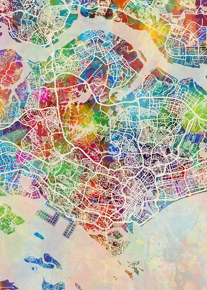 Singapore Singapore Map