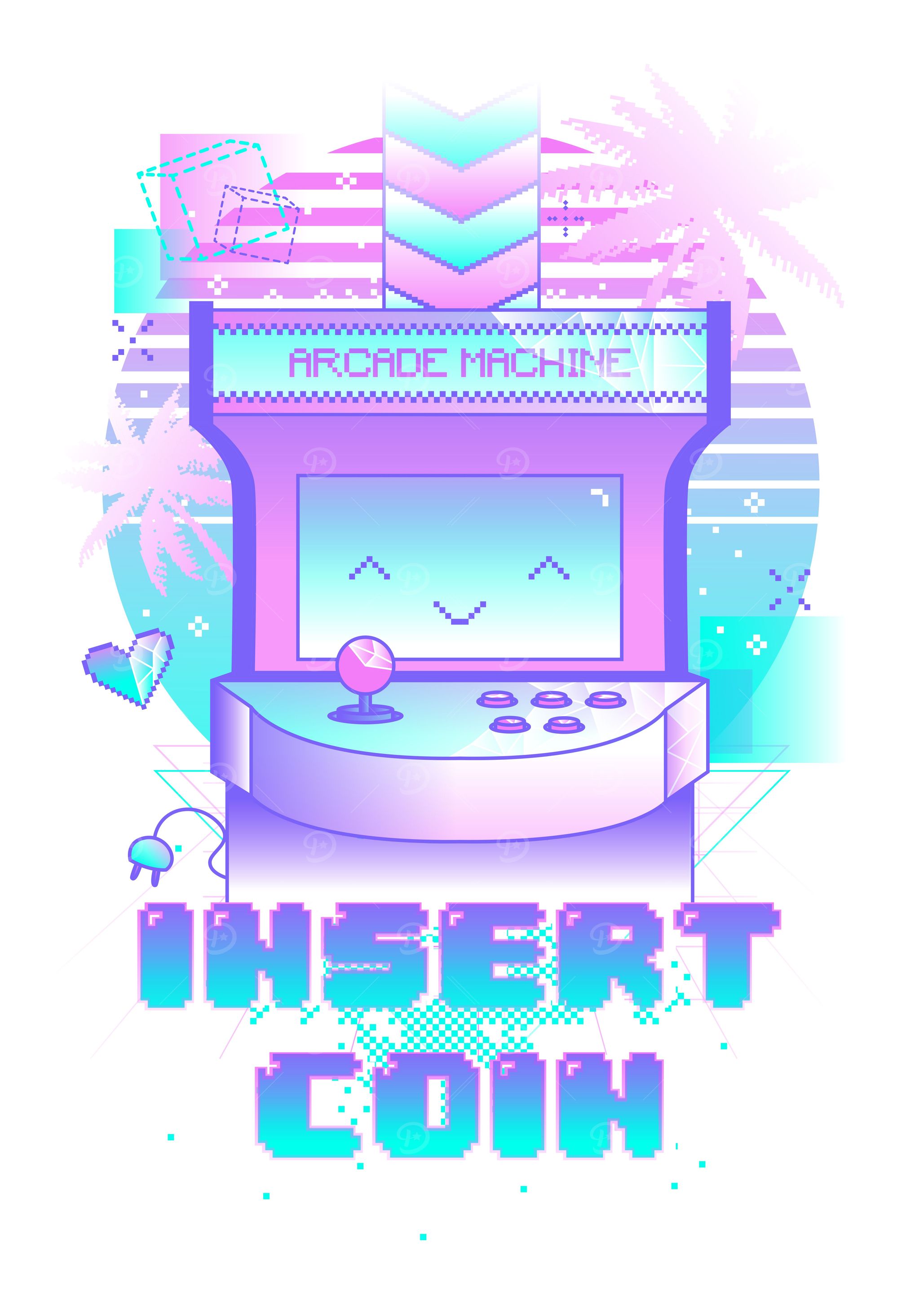 Vaporwave Arcade Machine