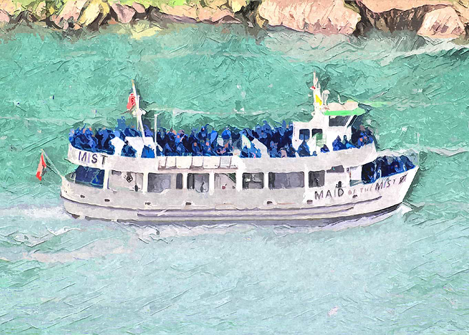 Niagara Falls Blue Maid