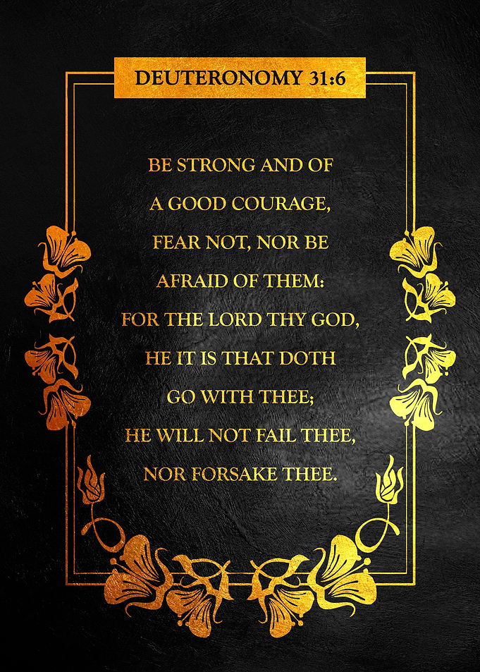 Deuteronomy 31 6
