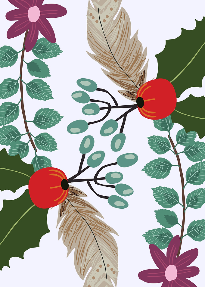 colorful minimalist flower