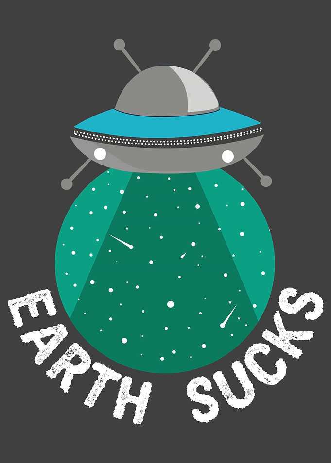 Alien UFO Earth Funny
