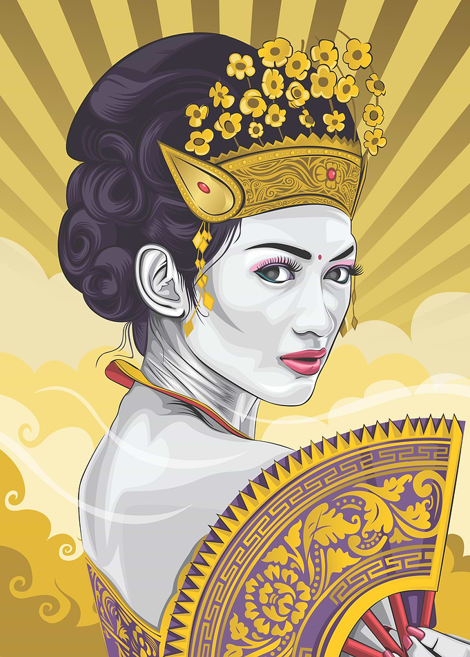 bali dance potrait