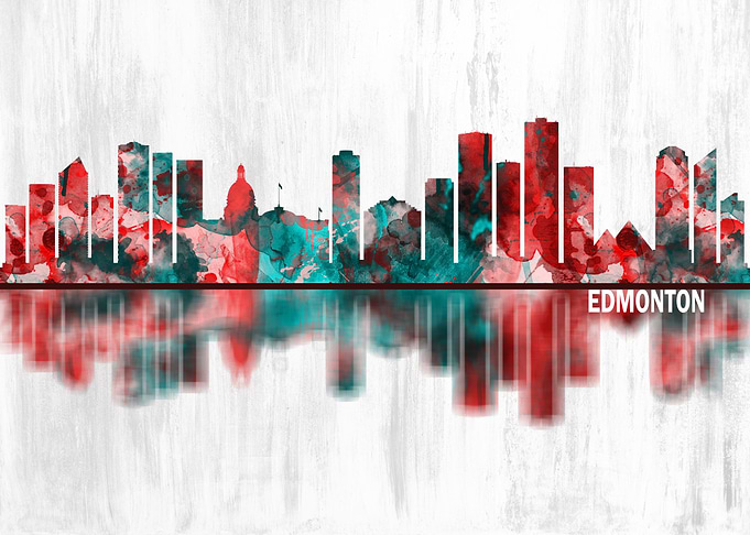 Edmonton Canada Skyline