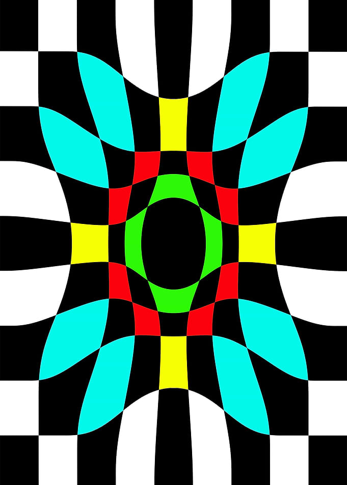 Blue Red Yellow Black