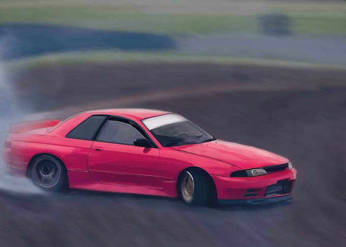 Nissan GTR R32 drift