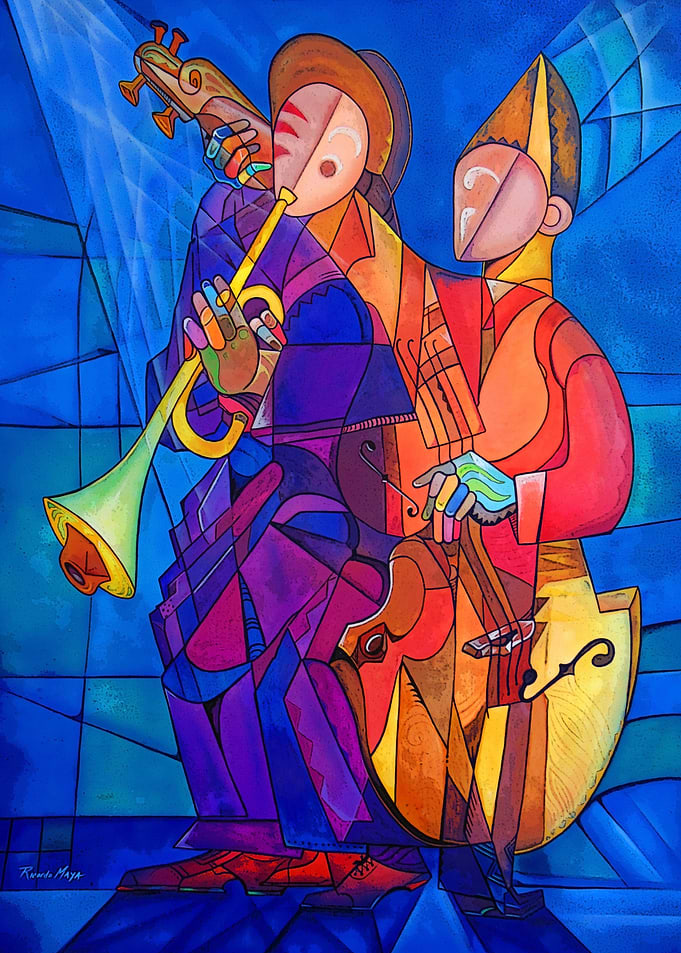 Street jazz musicians