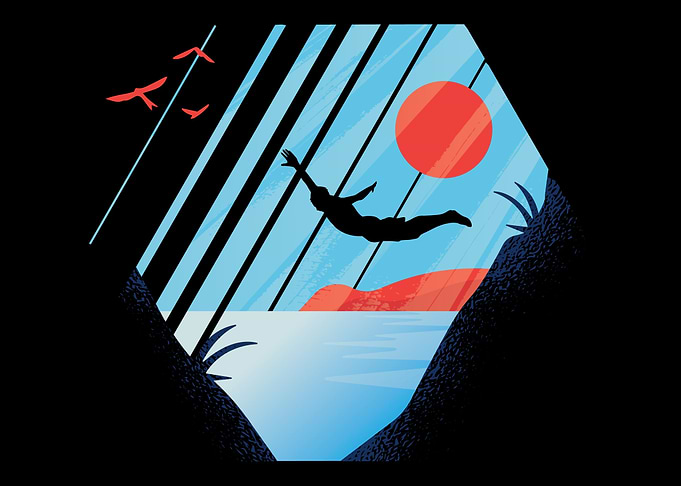 cool cliff jumper