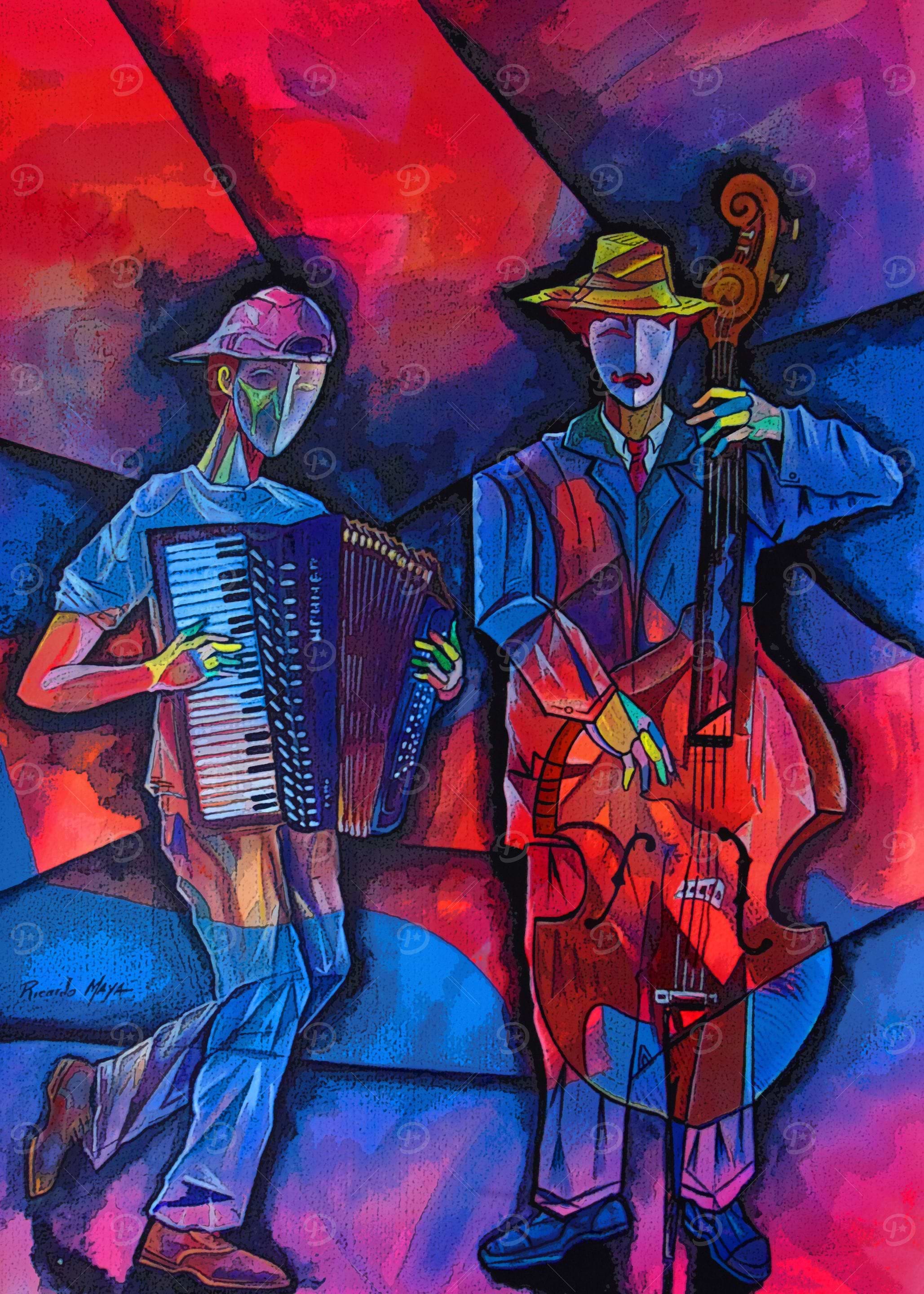 Street jazz musicians
