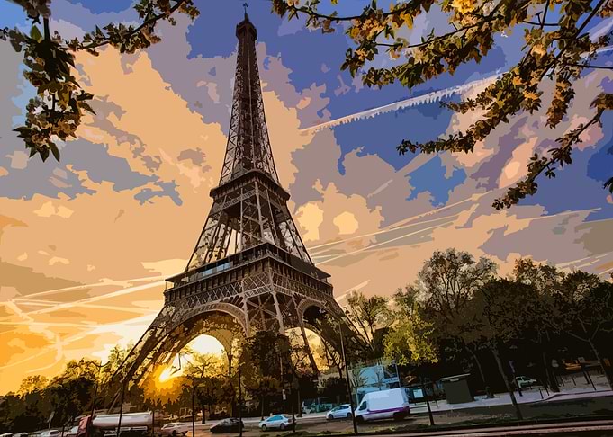 Eiffel Tower Sunset