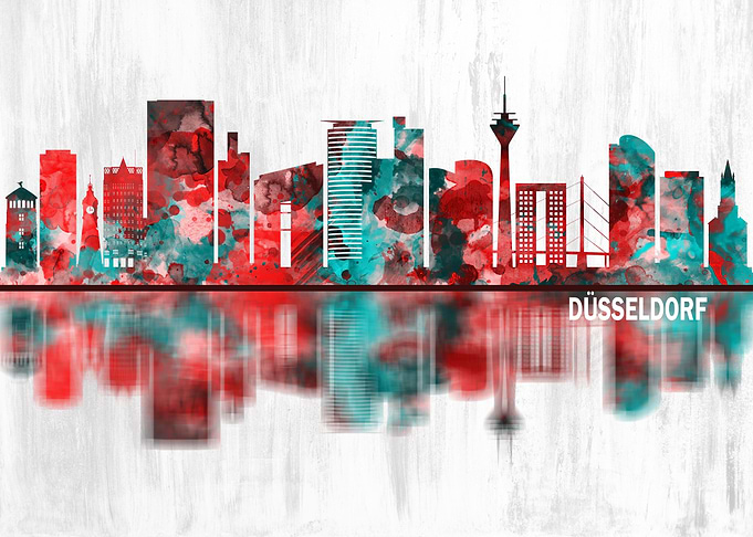 Dusseldorf Germany Skyline