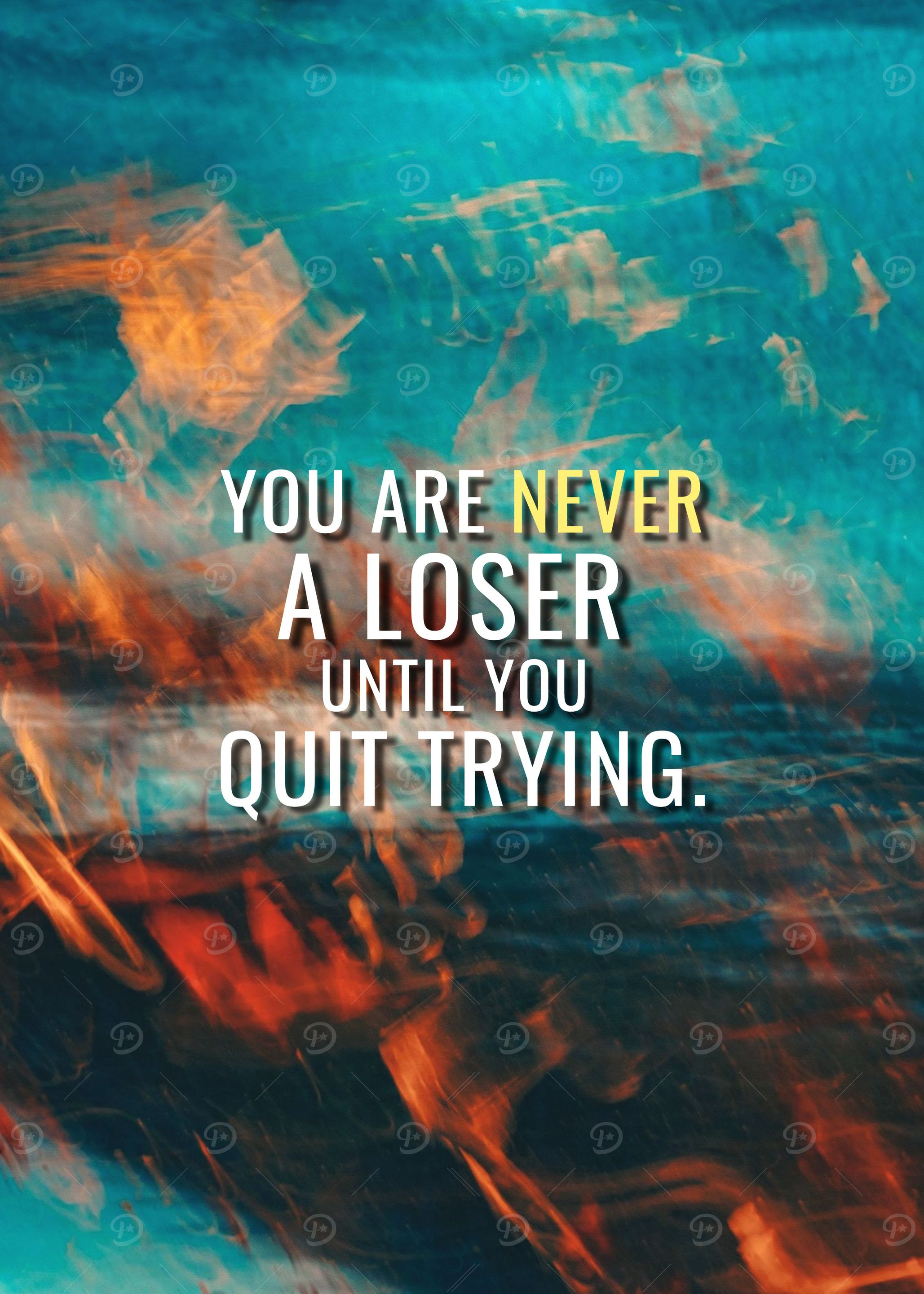 Never stop trying