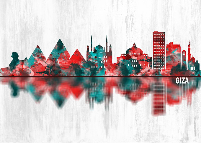 Giza Egypt Skyline