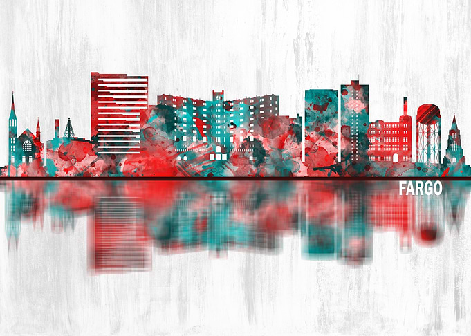 Fargo North Dakota Skyline