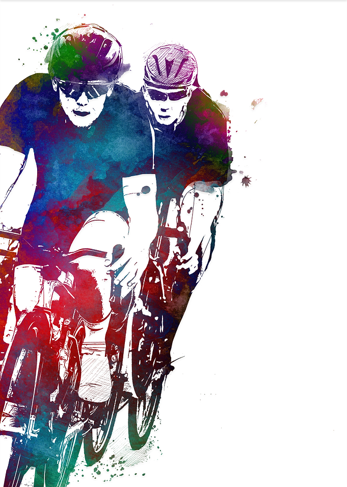 Cycling sport art