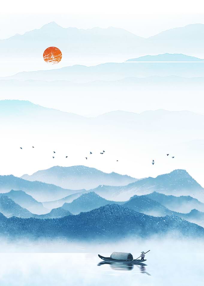 ink landscape painting