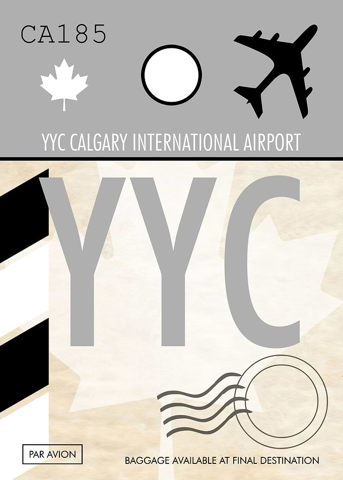 AIRPORT CODE Calgary YYC