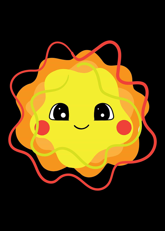 Sun Sunshine Summer Cartoo