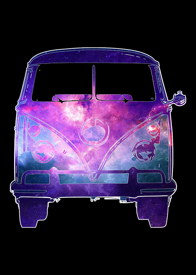 Cute Camper Van Summer Boh