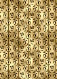 Rauten Muster gold schwarz
