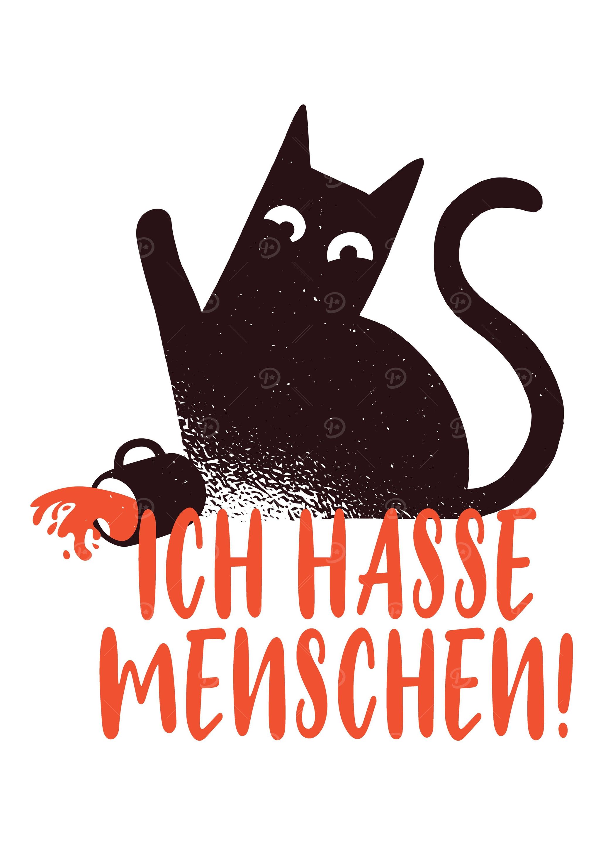 Ich hasse Menschen Katze