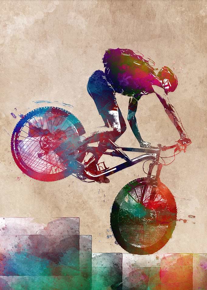 Cycling sport art