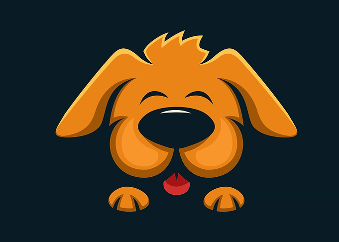 Cute Cartoon dog