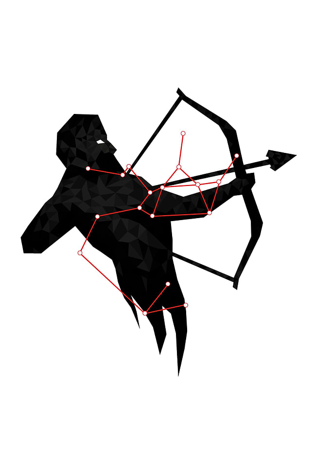Sagittarius zodiac art